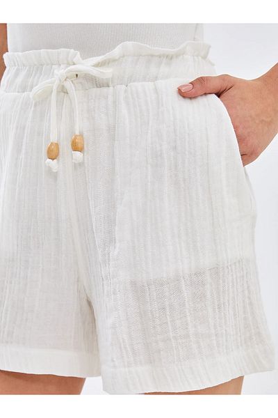 LC Waikiki Women's Elastic Waist Straight Shorts