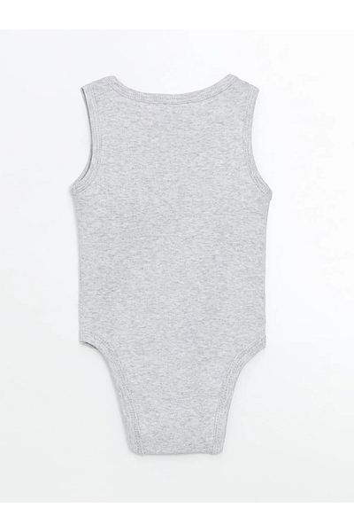 LC Waikiki Crew Neck Printed Baby Boy Snap Bodysuit