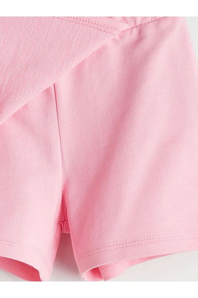 LC Waikiki Striped Baby Girl Shorts with Elastic Waist