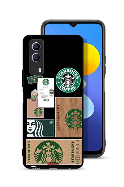 Tolwak غطاء حماية لجهاز Vivo T1x بملصق ستاربكس
