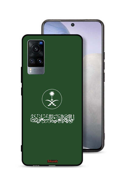 Tolwak غطاء حماية لهاتف Vivo X60t بشعار المملكة العربية السعودية