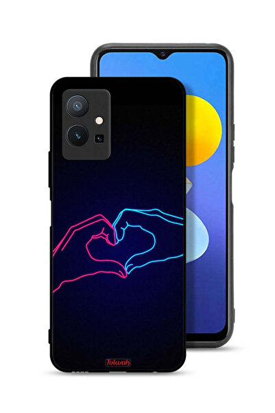 Tolwak غطاء حماية لهاتف Vivo T1 5G بتصميم يد تلامس القلب