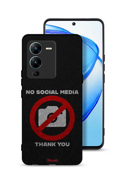 Tolwak غطاء حماية لهاتف Vivo V25 Pro 5G لا يدعم وسائل التواصل الاجتماعي، شكرً...