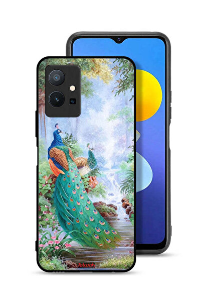 Tolwak غطاء حماية لهاتف Vivo Y75 5G بنقشة الطاووس
