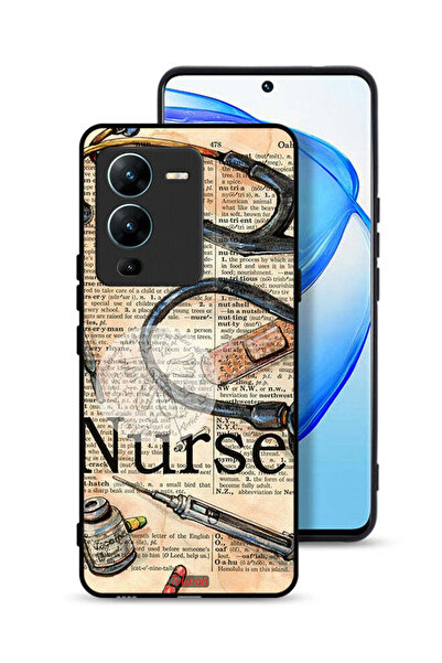 Tolwak Vivo V25 Pro 5G Protective Case Cover Nurse Vintage Tools