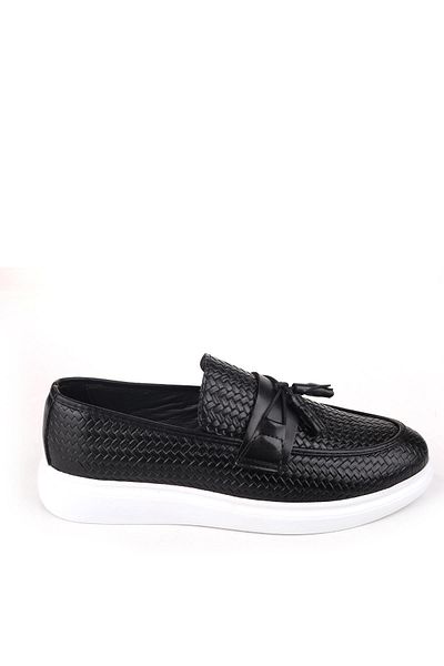 Papuçsepeti Papuç Basket 4703 Tasseled Men's Ballerina Shoes
