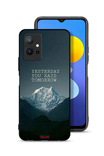 Tolwak غطاء حماية لهاتف Vivo T1 5G مكتوب عليه "بالأمس قلت غدًا"