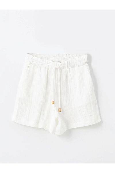 LC Waikiki Women's Elastic Waist Straight Shorts
