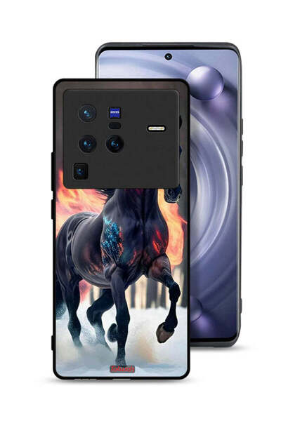Tolwak غطاء حماية لجهاز Vivo X80 Pro بتصميم حصان عالي الوضوح