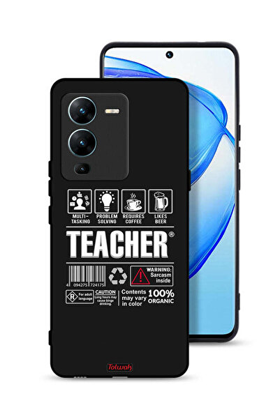 Tolwak غطاء حماية لهاتف Vivo V25 Pro 5G - ملصق المعلم