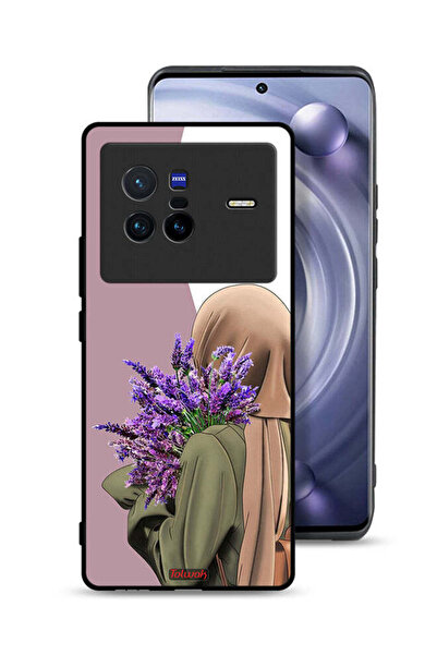 Tolwak Vivo X80 Protective Case Cover Holding Flower