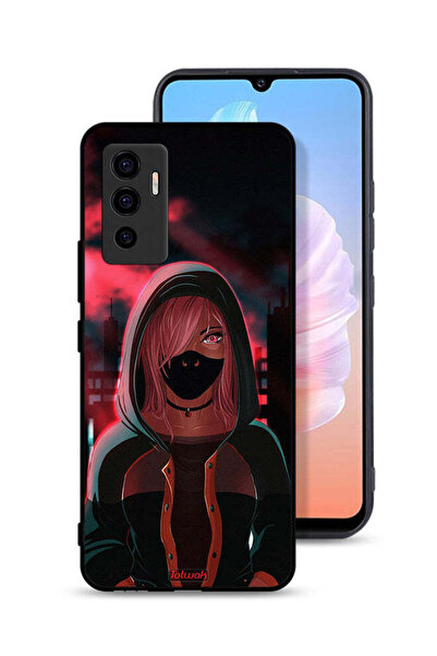Tolwak غطاء حماية Vivo S10e 5G برسومات فتاة ترتدي قناعًا