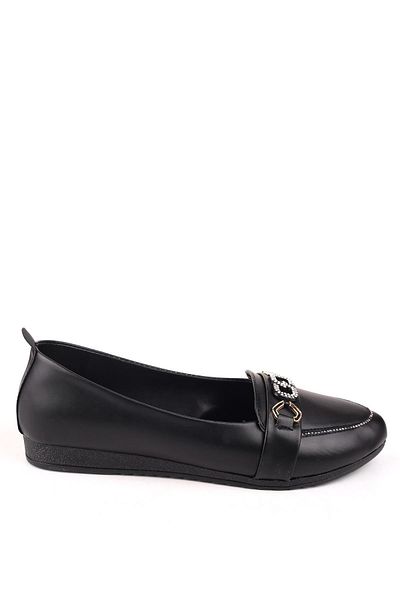 Papuçsepeti Shoe Basket 4717 Women's Large Size Comfortable Sole Ballerina Shoes