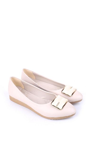 Papuçsepeti Shoe Basket Ys6074 Women's Comfortable Sole Daily Ballerina Shoes