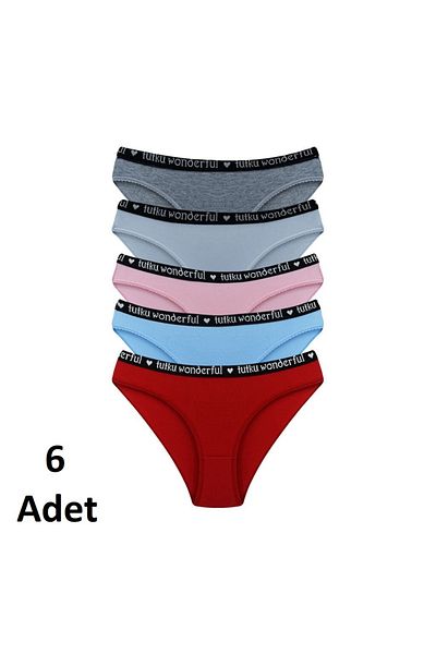 zehracatasariim Tutku Florence 6-Piece Mixed Color Panties