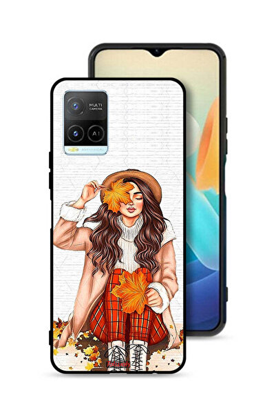 Tolwak غطاء حماية لهاتف Vivo Y21 يحمل صورة أوراق الخريف