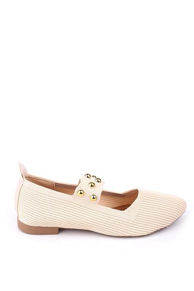 Papuçsepeti Shoe Basket 1719 Women's Knitwear Knitted Daily Comfortable Ballerina Shoes