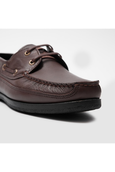 TOGO Kahverengi Hakiki Deri Navıgator Erkek Marina Ayakkabı [051820]
