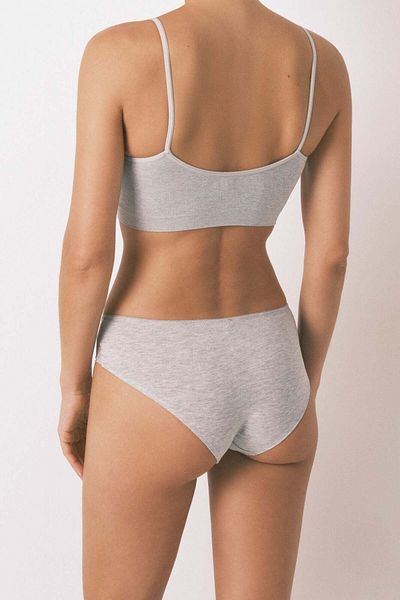Women'secret Medium grey tulle tulle wide panty