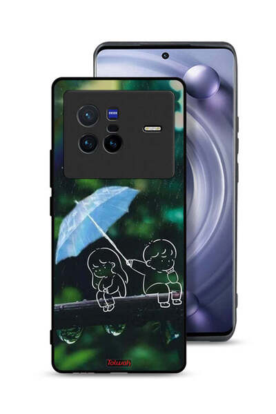 Tolwak Vivo X80 Protective Case Cover Couple Abstract Art
