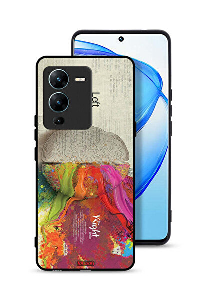 Tolwak غطاء حماية لهاتف Vivo V25 Pro 5G بتصميم تجريدي لعلم الدماغ