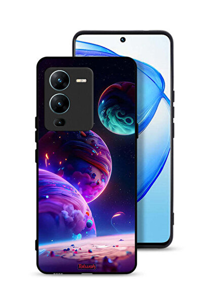 Tolwak غطاء حماية لهاتف Vivo V25 Pro 5G بنقشة كوكبية
