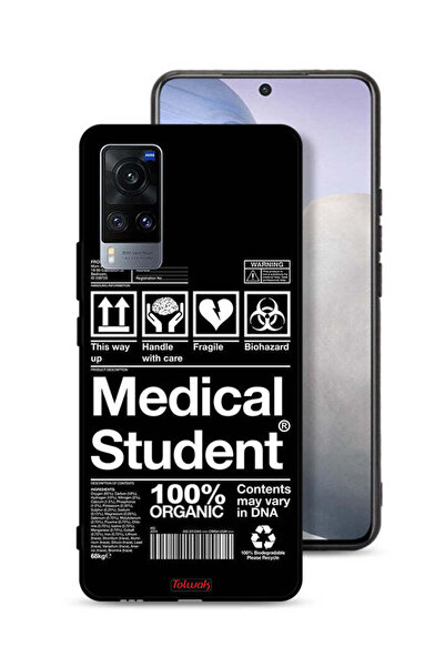 Tolwak غطاء حماية فيفو X60، ملصق طالب الطب