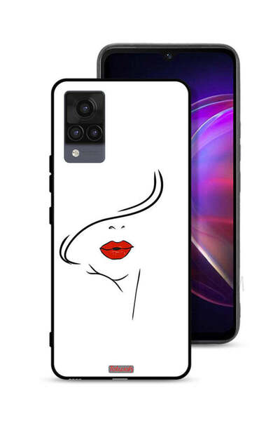 Tolwak غطاء حماية لهاتف Vivo V21 بتصميم وجه فتاة