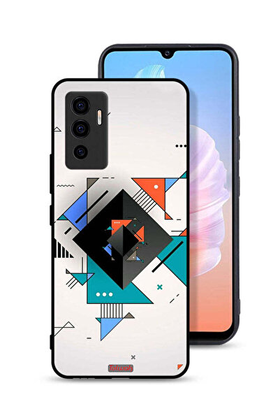 Tolwak غطاء حماية لهاتف Vivo S10e 5G بأشكال مربعة ومثلثة ونمط تجريدي