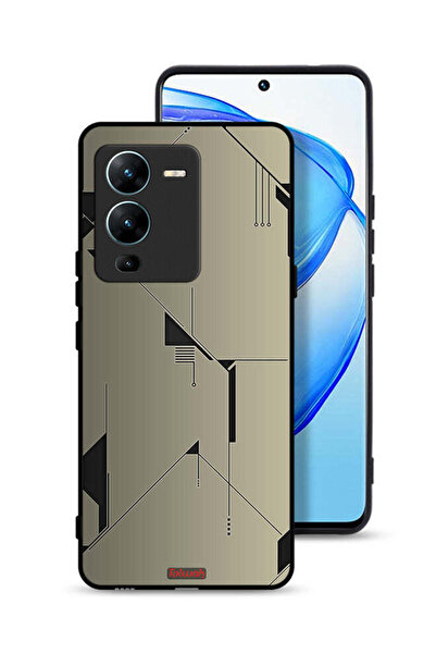 Tolwak غطاء حماية لهاتف Vivo V25 Pro 5G بتصميم تجريدي بسيط