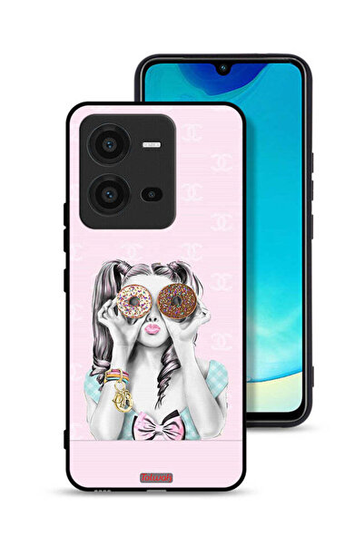 Tolwak غطاء حماية لهاتف Vivo V25 5G يحمل دوناتين