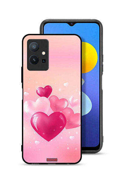 Tolwak Vivo T1 5G Protective Case Cover Beautiful Hearts Art