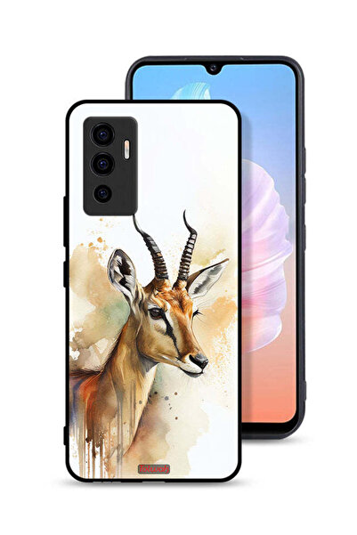 Tolwak غطاء حماية Vivo V23e بتصميم فن تجريدي للغزلان