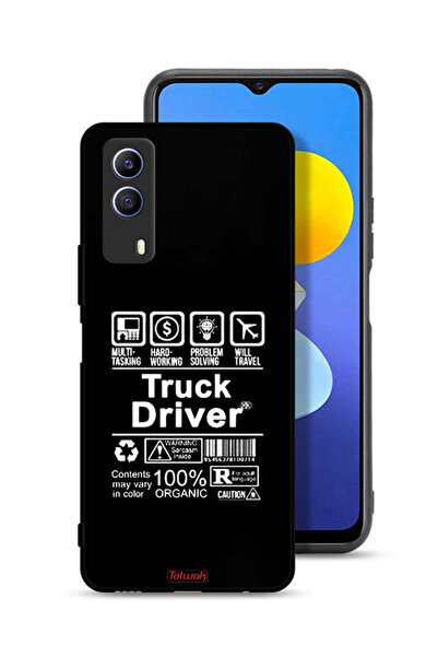 Tolwak غطاء حماية Vivo T1x، ملصق سائق شاحنة