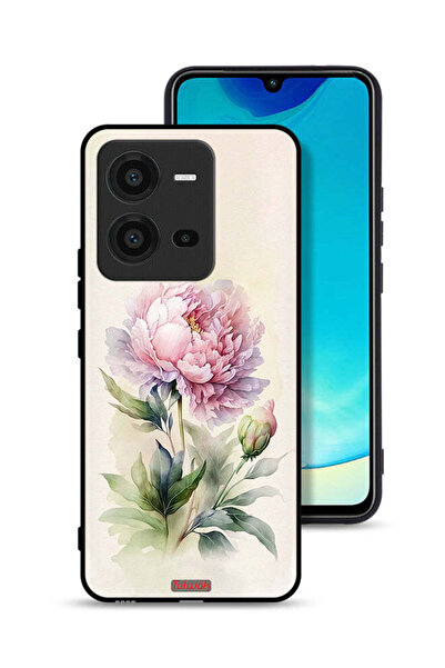 Tolwak غطاء حماية لهاتف Vivo V25 5G برسومات فنية بألوان مائية وردية