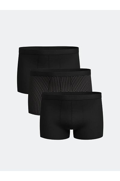 LC Waikiki Standard Fit Cotton Flexible Ανδρικό Boxer 3 τεμαχίων