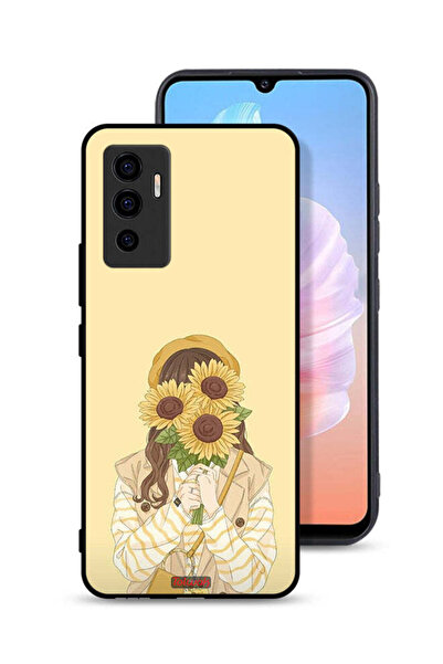 Tolwak غطاء حماية لهاتف Vivo S10e 5G بنقشة عباد الشمس وإخفاء الوجه