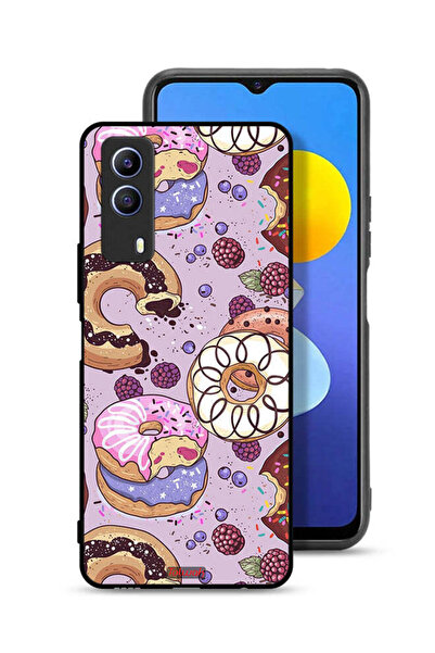 Tolwak غطاء حماية لهاتف Vivo T1x برسومات دونات فنية