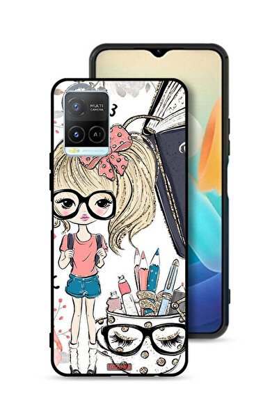 Tolwak Vivo Y33s 4G Protective Case Cover Unicorn Girl Art