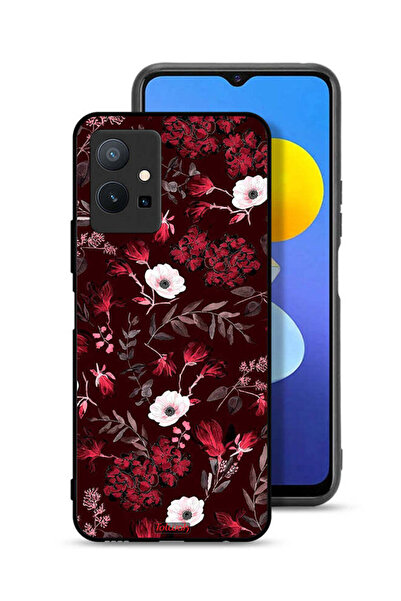 Tolwak غطاء حماية لهاتف Vivo T1 5G بنقشة زهور صغيرة وأوراق استوائية