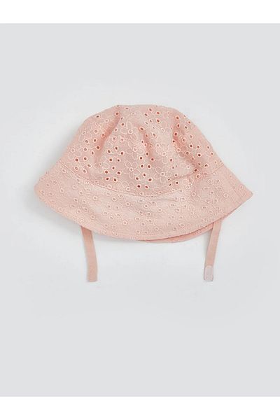 LC Waikiki Flower Embroidered Baby Girl Bucket Hat