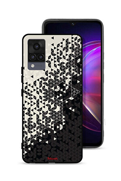 Tolwak غطاء حماية لهاتف Vivo V21 بنمط مثلث فني رقمي