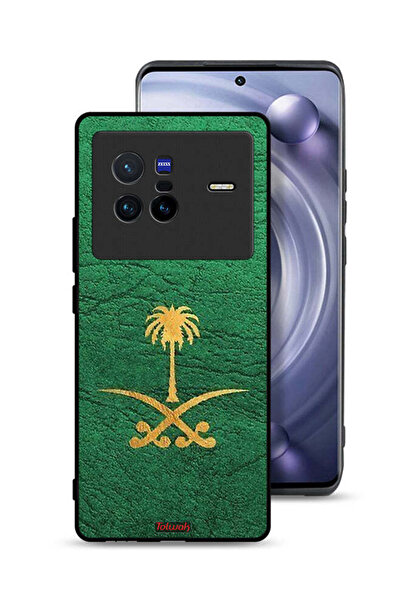 Tolwak غطاء حماية لهاتف فيفو X80 - علامة المملكة العربية السعودية - جلد