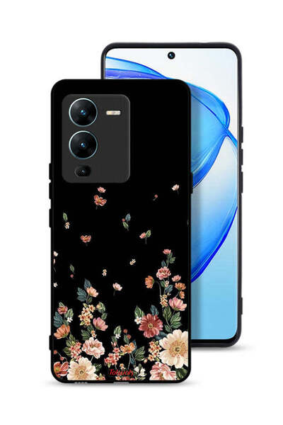 Tolwak Vivo V25 Pro 5G Protective Case Cover Small Flowers In Bottom