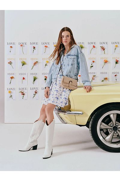 LC Waikiki Rochie de dama florala cu guler patrat