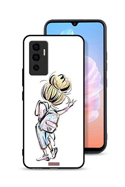 Tolwak غطاء حماية Vivo V23e بتصميم فتاة العودة إلى المدرسة