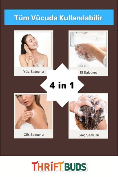Thriftbuds 100% Beautifully Fragrant Natural Hand Face Body Hair Skin Repairing Collagen Effective Amber Herbal Soap 1Pcs