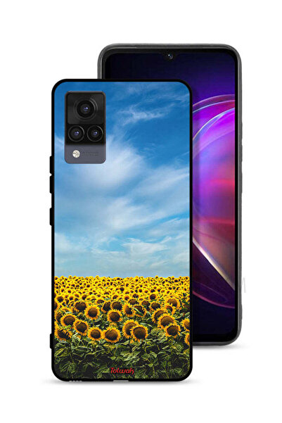Tolwak غطاء حماية لهاتف Vivo V21 بطبعة عباد الشمس تحت السماء