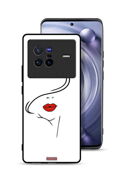 Tolwak غطاء حماية Vivo X80 بتصميم وجه فتاة