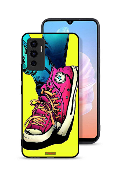 Tolwak غطاء حماية لهاتف Vivo S10e 5G بتصميم حذاء قماشي